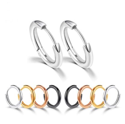 Simple Circle Earrings - Image 2