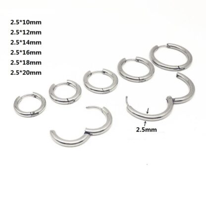 Simple Circle Earrings - Image 4