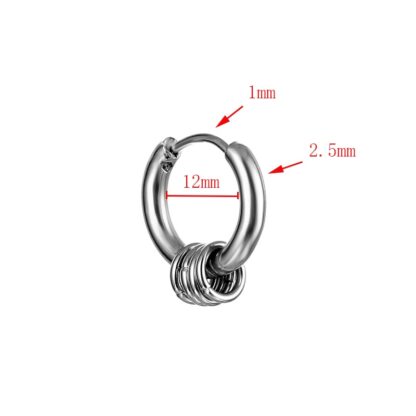 Retro Hoop Earrings - Image 2
