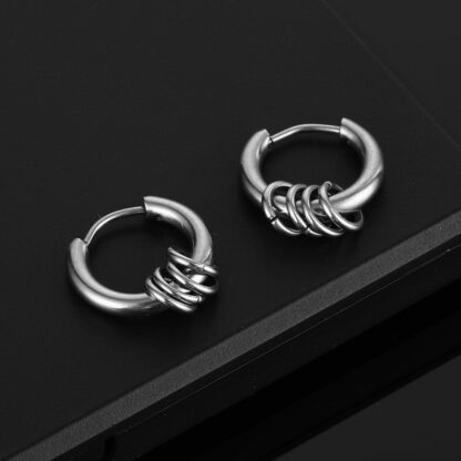 Retro Hoop Earrings - Image 4