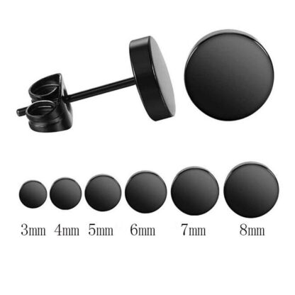 Dumbbell Stud Earrings - Image 2
