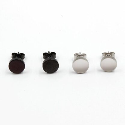 Dumbbell Stud Earrings - Image 4