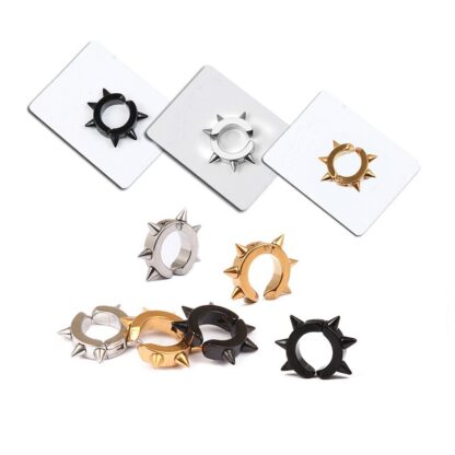 Hoop Spike Earrings - Image 3