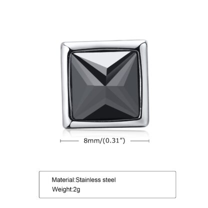 Square Stud Earrings - Image 5