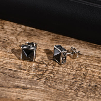 Square Stud Earrings - Image 6