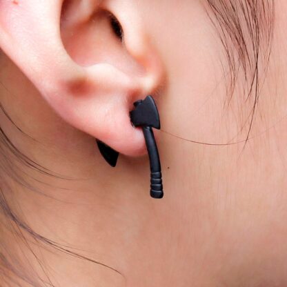 Double-Sided Axe Earrings
