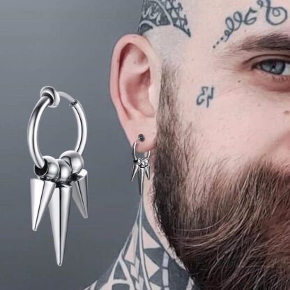 Spike Huggie Earrings
