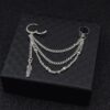 Chain Earrings with Ear Cuff - Image 3