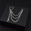 Chain Earrings with Ear Cuff - Image 4