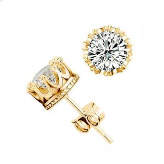 Crown Shaped Stud Earrings