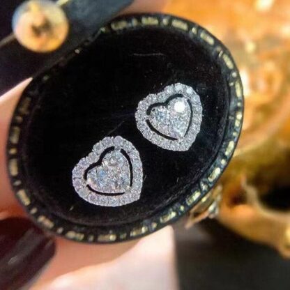 Heart-Shaped Stud Earrings - Image 5