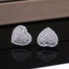 Heart-Shaped Stud Earrings