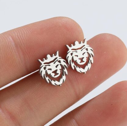Lion Stud Earrings - Image 3