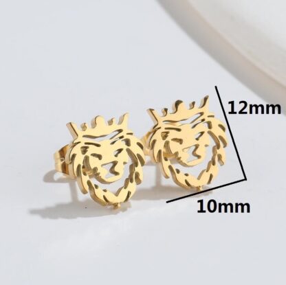 Lion Stud Earrings - Image 4