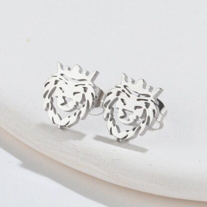 Lion Stud Earrings - Image 6