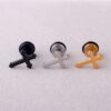 Cross Barbell Earrings - Image 2