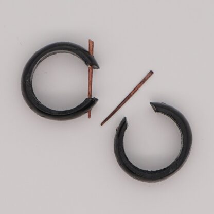 Wooden Loop Earrings - Image 3