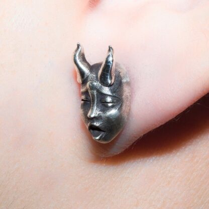 Demon Skull Stud Earrings - Image 6