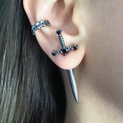 Gothic Sword Earrings - Image 3