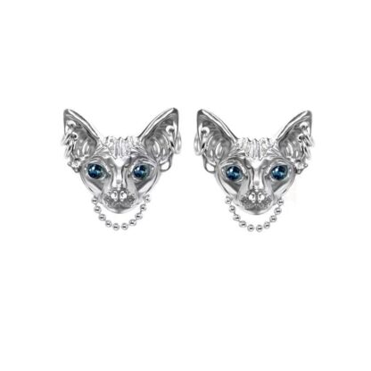 Sphinx Cat Stud Earrings