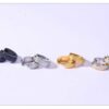 Edgy Circle Hoop Earrings - Image 7