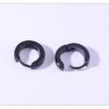 Edgy Circle Hoop Earrings - Image 4