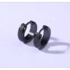 Edgy Circle Hoop Earrings