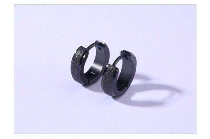 Edgy Circle Hoop Earrings