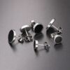 Vintage Round Stud Earrings - Image 2