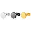 Vintage Round Stud Earrings - Image 4