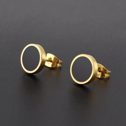 Vintage Round Stud Earrings