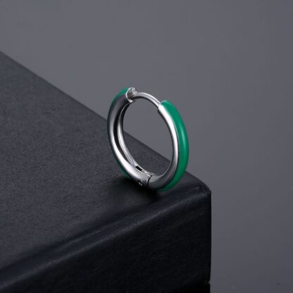 Colorful Hoop Earrings - Image 3