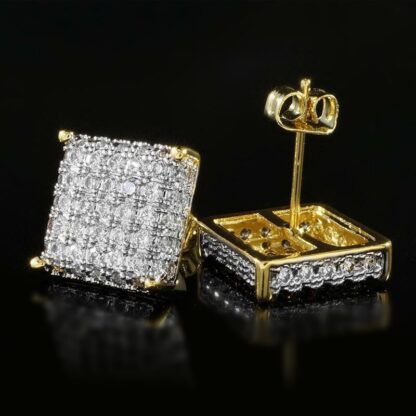 Sparkling Square Earrings - Image 2