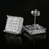 Sparkling Square Earrings