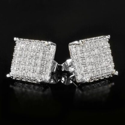 Sparkling Square Earrings - Image 3