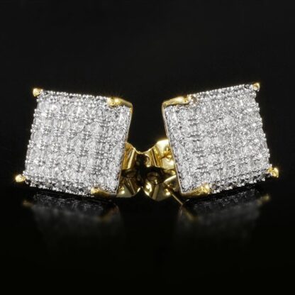 Sparkling Square Earrings - Image 4