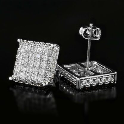 Sparkling Square Earrings