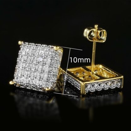 Sparkling Square Earrings - Image 6