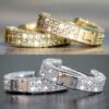 Sparkling Round Hoop Earrings - Image 4
