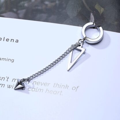 Triangle Chain Cuff Earring - Image 3
