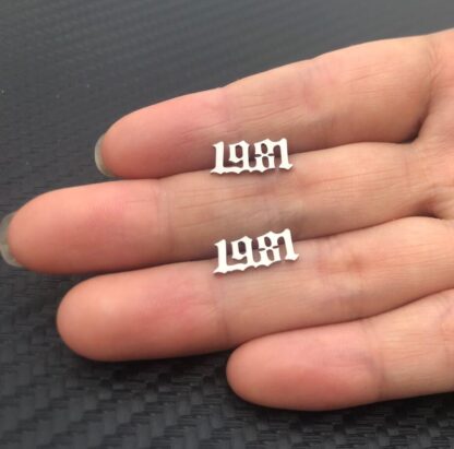 Year Number Earrings - Image 4