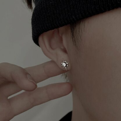 Sparkling Star Stud Earrings - Image 3