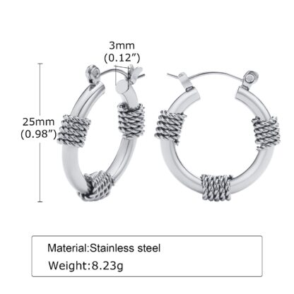 Bali Style Hoop Earrings - Image 3