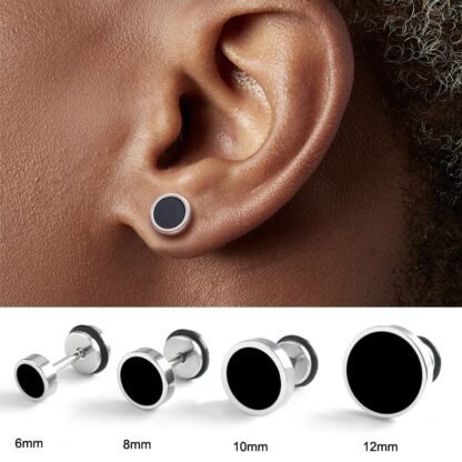 Black Hip-hop Earrings