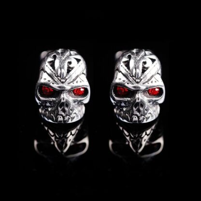 Red Eye Skull Earrings - Image 4