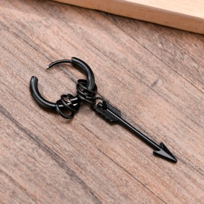 Arrow Hoop Earring for Men - Image 4