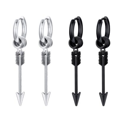 Arrow Hoop Earring for Men - Image 6