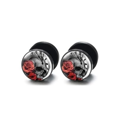 Edgy Chic Stud Earrings - Image 4