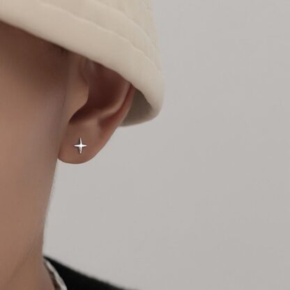 Modern Star Stud Earrings - Image 2