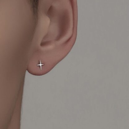 Modern Star Stud Earrings - Image 3